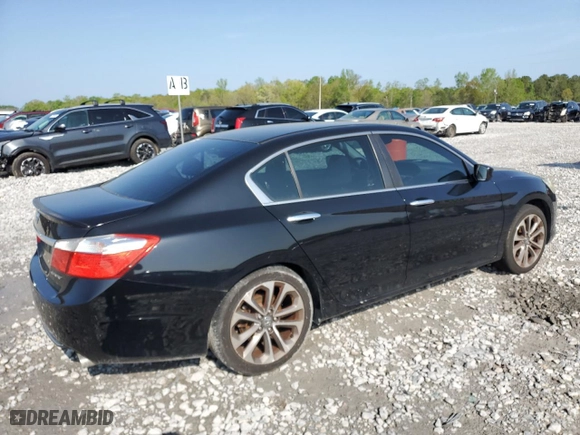 2015 Honda Accord Sedan Sport with VIN 1HGCR2F59FA232019, listed as a Copart auction lot 50682635 with 135,465 mi miles and Salvage Title. Bid and sale history available at carsss.com. Image 3.