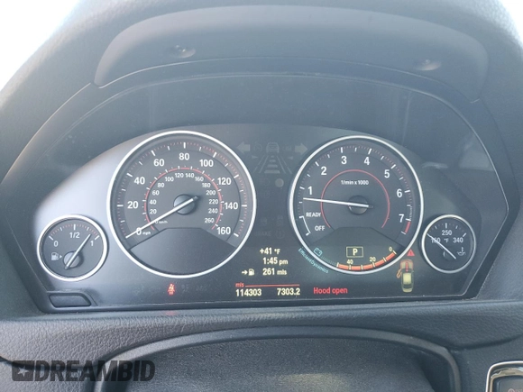 2013 BMW 3 Series 335i xDrive with VIN WBA3B9C57DJ899455, listed as a Copart auction lot 41669945 with 114,303 mi miles and Clean Title. Bid and sale history available at carsss.com. Image 9.