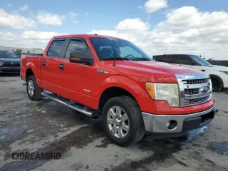 2013 Ford F-150 XL with VIN 1FTFW1CTXDFA64859, listed as a Copart auction lot 52968905 with 149,226 mi miles and Salvage Title. Bid and sale history available at carsss.com. Image 4.