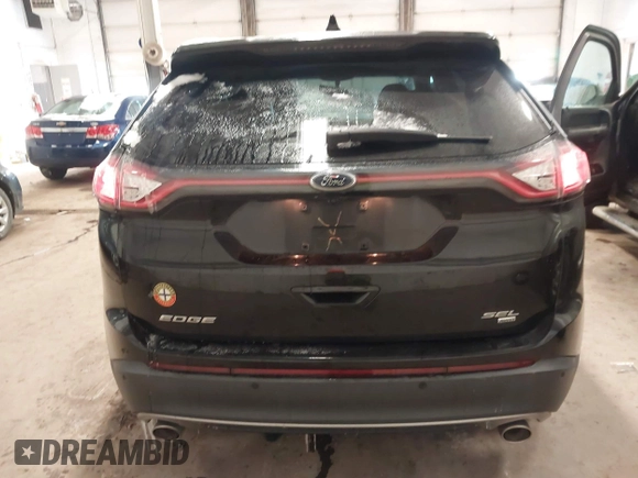 2015 Ford Edge SEL with VIN 2FMTK4J86FBB08595, listed as a IAAI auction lot 41576226 with 85,726 mi miles. Bid and sale history available at carsss.com. Image 16.