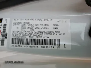 2019 Toyota Tacoma SR with VIN 5TFRX5GN3KX139213, listed as a Copart auction lot 66041345 with 29,794 mi miles and Salvage title. Bid and sale history available at DreamBid. Image 12.