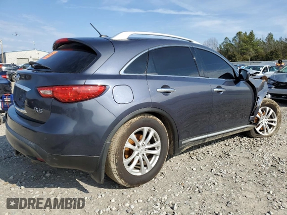 2010 Infiniti FX z VIN JN8AS1MW5AM854595, wystawiony jako Copart lot #43969035 z przebiegiem Nie podano mil oraz Szkoda całkowita • Salvage title. Historia ofert i sprzedaży dostępna na DreamBid. Obrazek 3.