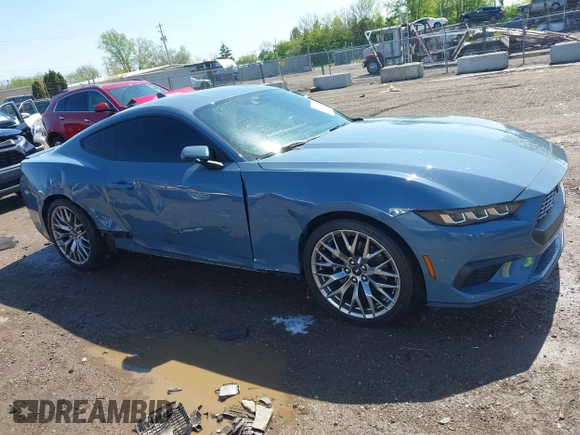2024 Ford Mustang EcoBoost with VIN 1FA6P8TH8R5140468, listed as a IAAI auction lot 42157511 with 9,559 mi miles and . Bid and sale history available at DreamBid. Image 14.