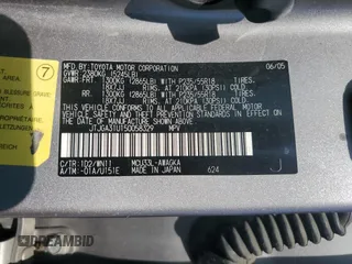 2005 Lexus RX 330 with VIN JTJGA31U150058329, listed as a Copart auction lot 47762215 with 230,473 mi miles and Salvage Title. Bid and sale history available at DreamBid. Image 12.