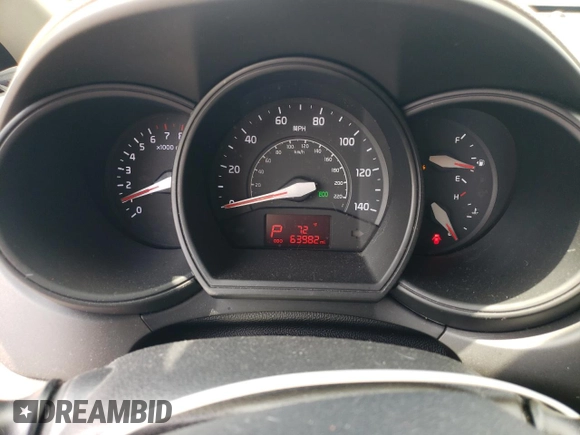 2014 Kia Rio EX z VIN KNADN4A3XE6377570, wystawiony jako Copart lot #54705705 z przebiegiem 63 982 mil mil oraz Tytuł czysty. Historia ofert i sprzedaży dostępna na DreamBid. Obrazek 9.
