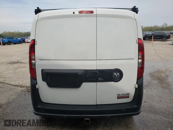 2018 Ram ProMaster City Cargo Tradesman with VIN ZFBERFAB9J6L61209, listed as a Copart auction lot 53800685 with 122,304 mi miles and Clean Title. Bid and sale history available at DreamBid. Image 6.