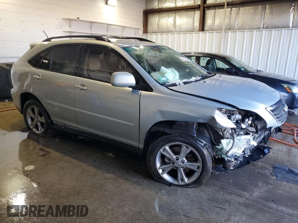 2006 Lexus RX 400h with VIN JTJHW31U860035783, listed as a Copart auction lot 46118265 with 227,055 mi miles and Salvage Title. Bid and sale history available at DreamBid. Image 4.