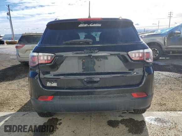 2020 Jeep Compass Sport with VIN 3C4NJDABXLT101046, listed as a Copart auction lot 46735745 with 109,059 mi miles and Salvage Title. Bid and sale history available at carsss.com. Image 6.
