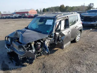 2016 Jeep Renegade Latitude with VIN ZACCJBBT5GPE31211, listed as a IAAI auction lot 41763491 with 85,954 mi miles. Bid and sale history available at carsss.com. Image 16.
