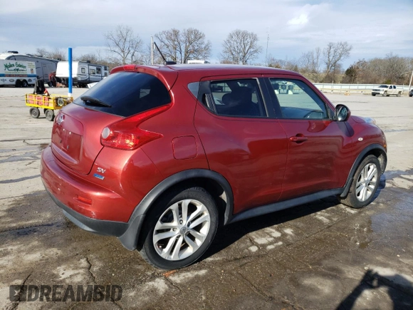 2014 Nissan Juke S with VIN JN8AF5MR1ET351874, listed as a Copart auction lot 45927775 with 157,798 mi miles and Salvage Title. Bid and sale history available at DreamBid. Image 3.