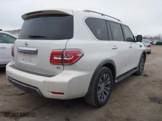2019 Nissan Armada SL with VIN JN8AY2ND8K9089954, listed as a IAAI auction lot 41513032 with 114,196 mi miles. Bid and sale history available at carsss.com. Image 4.