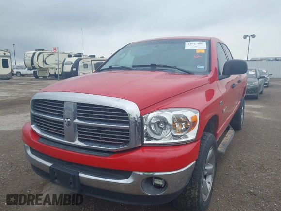 2008 Dodge 1500 SLT with VIN 1D7HU18268S601342, listed as a IAAI auction lot 41930805 with 103,741 mi miles and . Bid and sale history available at DreamBid. Image 6.