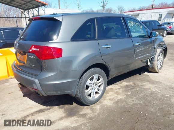 2007 Acura MDX Tech Pkg with VIN 2HNYD28307H506848, listed as a IAAI auction lot 41843734 with 149,333 mi miles. Bid and sale history available at carsss.com. Image 4.