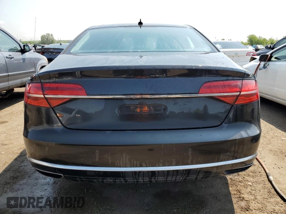 2017 Audi A8 with VIN WAUJ4AFD2HN001445, listed as a Copart auction lot 60271945 with 27,273 mi miles and Salvage title. Bid and sale history available at DreamBid. Image 6.