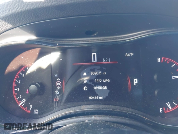 2019 Dodge Durango GT Plus with VIN 1C4RDJDG0KC645600, listed as a IAAI auction lot 41863307 with 92,415 mi miles and . Bid and sale history available at DreamBid. Image 15.