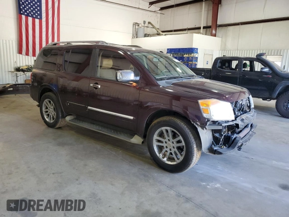 2014 Nissan Armada Platinum z VIN 5N1BA0NFXEN610416, wystawiony jako Copart lot #74033474 z przebiegiem 151 302 mil mil oraz Szkoda całkowita • Salvage title. Historia ofert i sprzedaży dostępna na DreamBid. Obrazek 4.