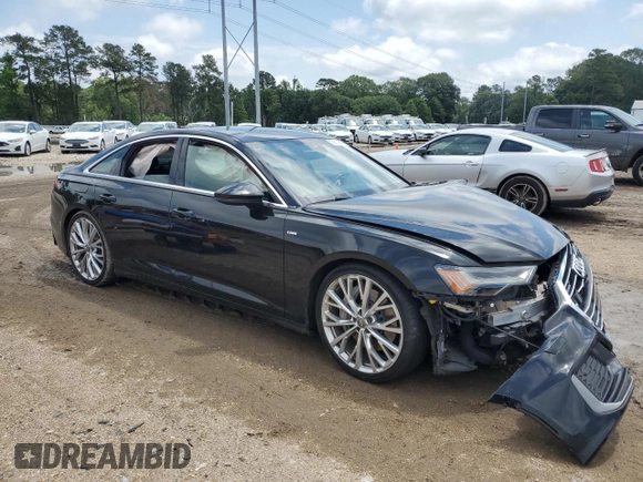 2019 Audi A6 Prestige with VIN WAUM2AF2XKN017031, listed as a Copart auction lot 58634515 with Not provided miles and Salvage title. Bid and sale history available at DreamBid. Image 4.
