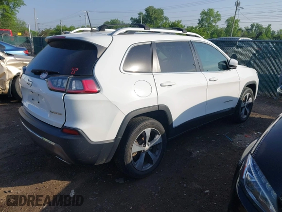2019 Jeep Cherokee Limited with VIN 1C4PJLDX9KD110531, listed as a IAAI auction lot 42274064 with 87,450 mi miles and . Bid and sale history available at DreamBid. Image 4.