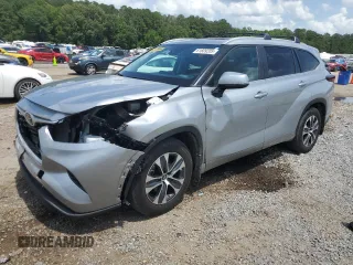 2024 Toyota Highlander LE with VIN 5TDKDRAH5RS050859, listed as a Copart auction lot 61609205 with 15,284 mi miles and Salvage title. Bid and sale history available at DreamBid. Image 1.