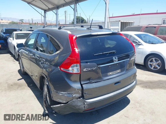 2013 Honda CR-V EX-L with VIN 2HKRM4H76DH646060, listed as a IAAI auction lot 42624207 with 208,519 mi miles and . Bid and sale history available at DreamBid. Image 3.