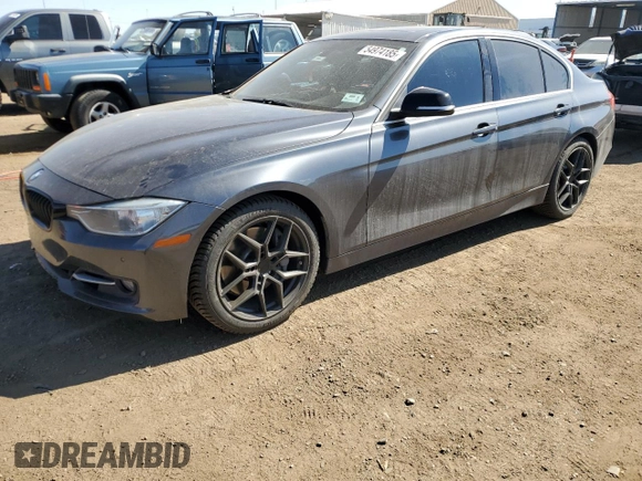 2015 BMW 3 Series 335i with VIN WBA3A9C57FK473104, listed as a Copart auction lot 54974185 with 112,370 mi miles and Salvage title. Bid and sale history available at DreamBid. Image 1.
