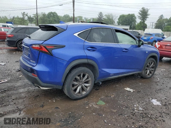 2016 Lexus NX 200t with VIN JTJYARBZ7G2024520, listed as a Copart auction lot 56489115 with Not provided miles and Salvage title. Bid and sale history available at DreamBid. Image 3.