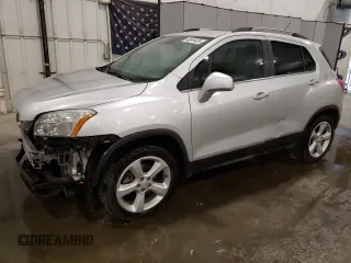 2015 Chevrolet Trax LTZ with VIN 3GNCJTSBXFL214720, listed as a Copart auction lot 48519435 with 95,291 mi miles and Salvage Title. Bid and sale history available at carsss.com. Image 1.