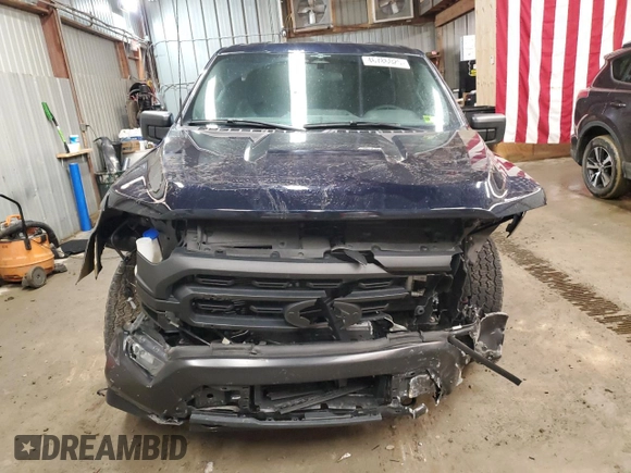 2023 Ford F-150 with VIN 1FTFW1P83PKE89261, listed as a Copart auction lot 46786025 with 9,079 mi miles and Salvage title. Bid and sale history available at DreamBid. Image 5.