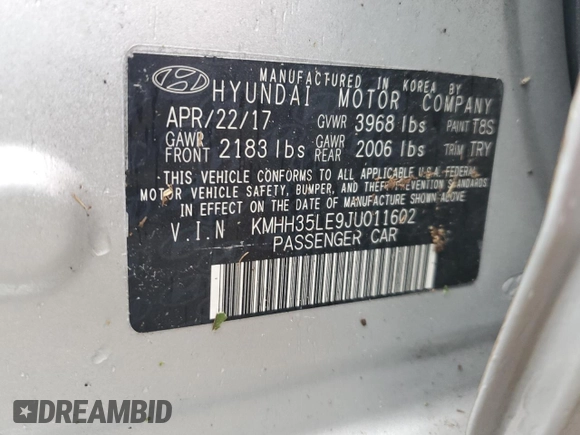 2018 Hyundai Elantra GT with VIN KMHH35LE9JU011602, listed as a Copart auction lot 75507694 with 0 mi miles and Salvage Title. Bid and sale history available at carsss.com. Image 13.
