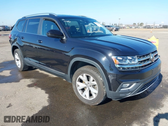 2018 Volkswagen Atlas SEL with VIN 1V2ER2CAXJC582408, listed as a IAAI auction lot 41389461 with 60,822 mi miles and . Bid and sale history available at DreamBid. Image 1.