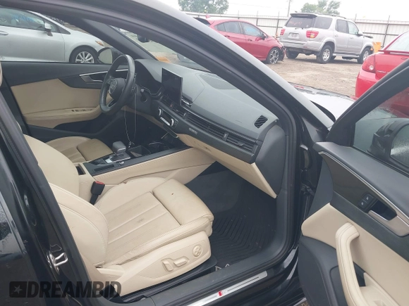 2020 Audi A4 Premium Plus with VIN WAUENAF41LA052093, listed as a IAAI auction lot 39436553 with 30,810 mi miles and . Bid and sale history available at carsss.com. Image 5.