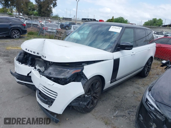 2019 Land Rover Range Rover with VIN SALGS5RE8KA550931, listed as a IAAI auction lot 41702576 with 47,568 mi miles. Bid and sale history available at carsss.com. Image 23.