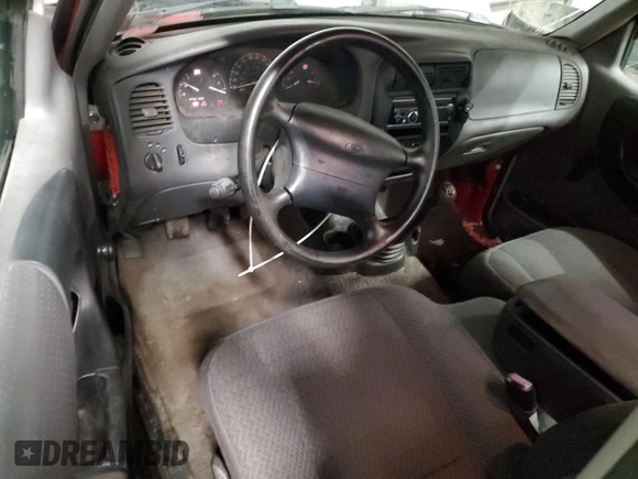 1999 Ford Ranger XL with VIN 1FTYR10C7XPB67854, listed as a Copart auction lot 86255294 with 169,102 mi miles and Salvage title. Bid and sale history available at DreamBid. Image 8.