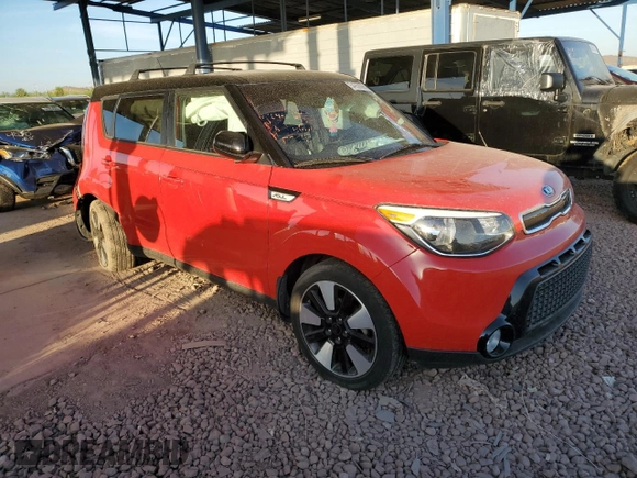 2016 Kia Soul + z VIN KNDJP3A55G7307354, wystawiony jako Copart lot #54958695 z przebiegiem 72 202 mil mil oraz Szkoda całkowita • Salvage title. Historia ofert i sprzedaży dostępna na DreamBid. Obrazek 4.
