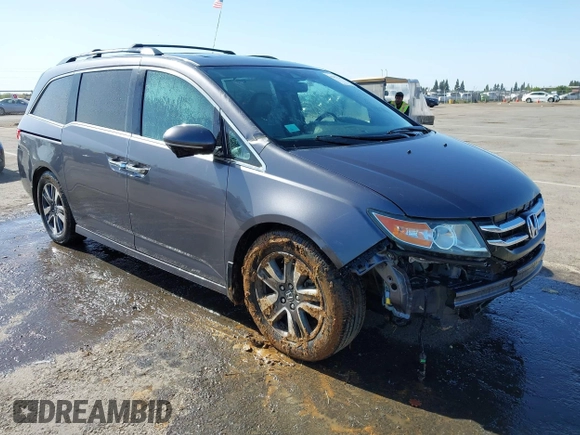 2015 Honda Odyssey Touring Elite с VIN 5FNRL5H93FB056183, выставлен на аукционе IAAI как лот 42073205 с пробегом 119 874 миль миль и . История ставок и продаж доступна на DreamBid. Изображение 1.