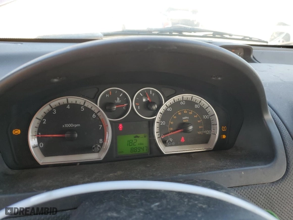 2009 Chevrolet Aveo LT w/2LT with VIN KL1TG66E89B299356, listed as a Copart auction lot 48540435 with 88,947 mi miles and Salvage Title. Bid and sale history available at carsss.com. Image 9.