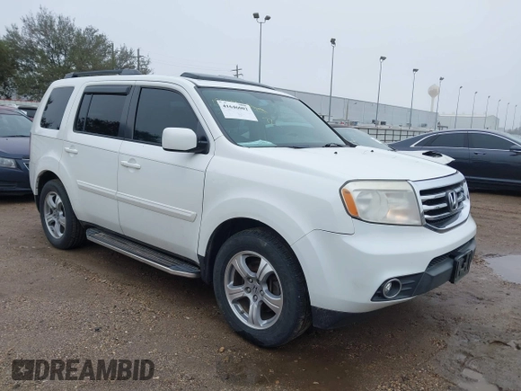 2014 Honda Pilot EX-L with VIN 5FNYF3H73EB024368, listed as a IAAI auction lot 41646002 with 157,336 mi miles and . Bid and sale history available at carsss.com. Image 1.