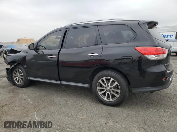 2013 Nissan Pathfinder SV with VIN 5N1AR2MN9DC669802, listed as a Copart auction lot 59578515 with 118,816 mi miles and Salvage title. Bid and sale history available at DreamBid. Image 2.