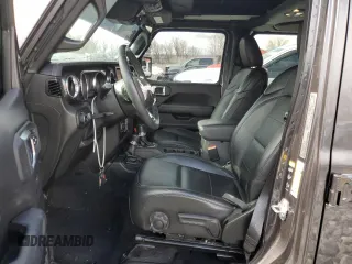 2022 Jeep Wrangler Unlimited Sahara with VIN 1C4HJXEN9NW191371, listed as a Copart auction lot 44553585 with 38,167 mi miles and Salvage title. Bid and sale history available at DreamBid. Image 7.