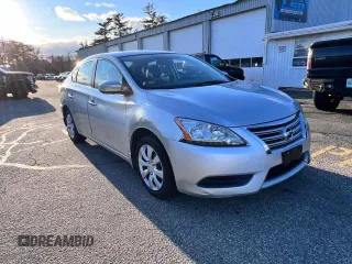 2015 Nissan Sentra SV with VIN 3N1AB7AP7FY298471, listed as a Copart auction lot 54060575 with 142,286 mi miles and Clean Title. Bid and sale history available at carsss.com. Image 1.