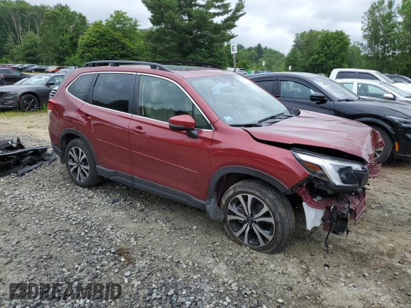 2024 Subaru Forester Limited with VIN JF2SKALC6RH463081, listed as a Copart auction lot 60777775 with 8,704 mi miles and Salvage title. Bid and sale history available at DreamBid. Image 4.