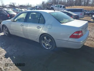 2005 Lexus LS 430 z VIN JTHBN36F855003387, wystawiony jako IAAI lot #41455883 z przebiegiem 279 683 mil mil oraz . Historia ofert i sprzedaży dostępna na DreamBid. Obrazek 3.