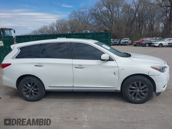 2014 Infiniti QX60 with VIN 5N1AL0MM3EC509798, listed as a IAAI auction lot 41887534 with 120,999 mi miles and . Bid and sale history available at DreamBid. Image 13.