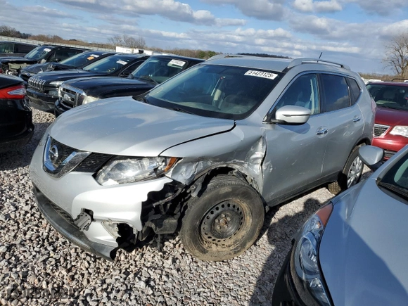 2016 Nissan Rogue SV with VIN KNMAT2MT4GP693913, listed as a Copart auction lot 51423125 with 0 mi miles and Clean Title. Bid and sale history available at carsss.com. Image 1.