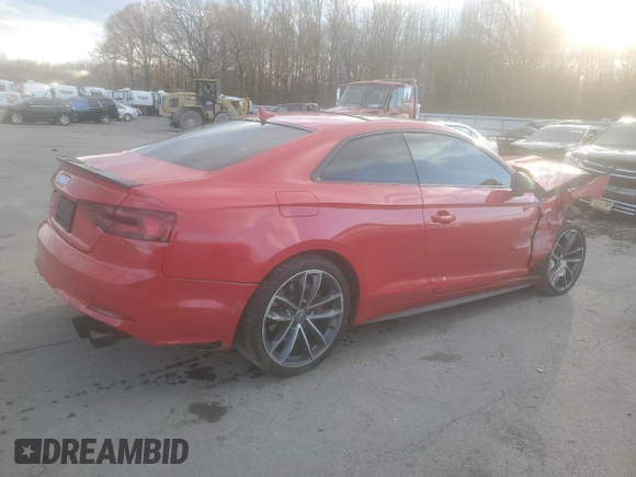 2018 Audi S5 Prestige z VIN WAUR4AF58JA038265, wystawiony jako Copart lot #83200584 z przebiegiem 68 900 mil mil oraz Szkoda całkowita • Salvage title. Historia ofert i sprzedaży dostępna na DreamBid. Obrazek 3.