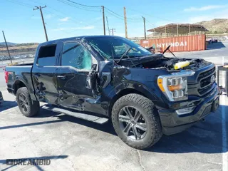 2021 Ford F-150 XL with VIN 1FTFW1E5XMFC81231, listed as a IAAI auction lot 41598484 with 29,840 mi miles. Bid and sale history available at carsss.com. Image 1.