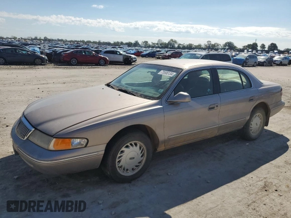 1995 Lincoln Continental with VIN 1LNLM97V8SY681113, listed as a Copart auction lot 73695134 with 176,175 mi miles and Salvage Title. Bid and sale history available at carsss.com. Image 1.