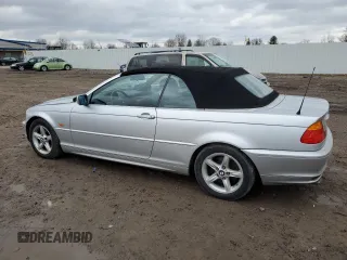 2002 BMW 3 Series 325Ci with VIN WBABS33402PG87364, listed as a Copart auction lot 50220785 with 107,758 mi miles and Salvage Title. Bid and sale history available at carsss.com. Image 2.
