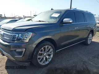 2019 Ford Expedition Max Platinum with VIN 1FMJK1MTXKEA68333, listed as a IAAI auction lot 42002336 with Not provided miles and . Bid and sale history available at DreamBid. Image 2.