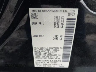 2023 Nissan Altima SL z VIN 1N4BL4EV6PN321829, wystawiony jako IAAI lot #41842683 z przebiegiem 37 938 mil mil oraz . Historia ofert i sprzedaży dostępna na DreamBid. Obrazek 9.